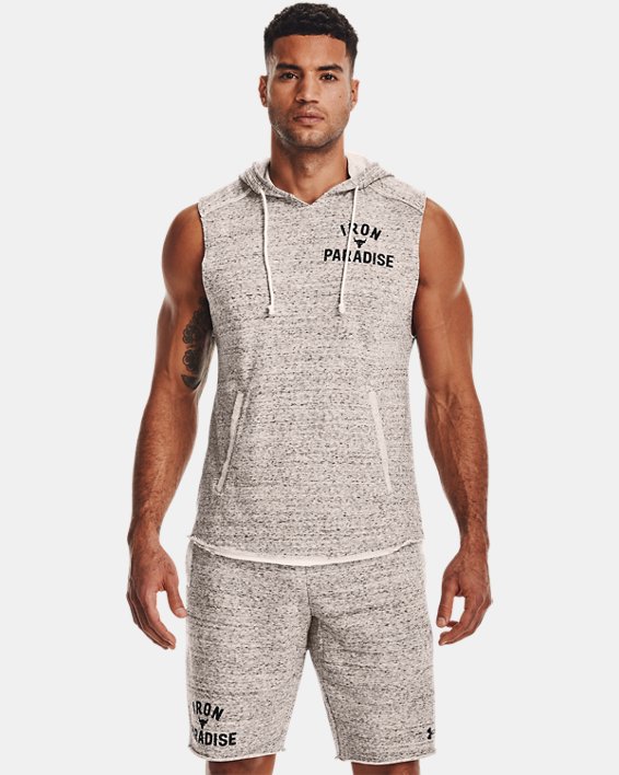 Men's Project Rock Terry Sleeveless Hoodie | Under Armour